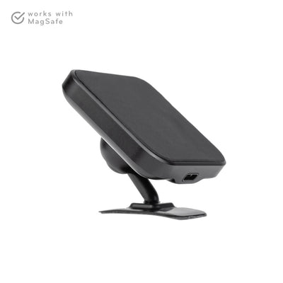 (image), Side view of a black charging car mount without its charging cable, M-CM-AA-BK-1, M-CM-AA-BK-2